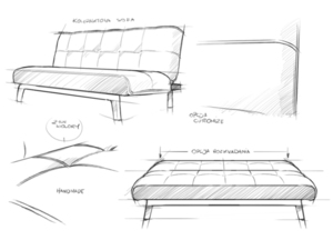 Dreisitziges Schlafsofa MODES L. small 5