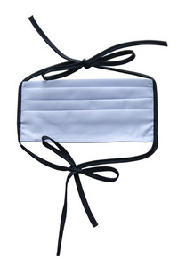 Azure - Wiederverwendbare Baumwollmaske 5 Stück, blaue, schwarze Schnüre small 1