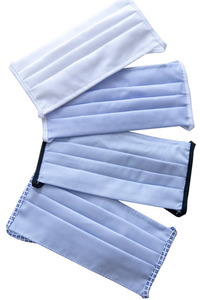 Azure - Wiederverwendbare Baumwollmaske 5 Stück, blaue, schwarze Schnüre small 3