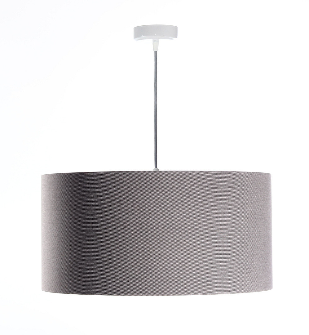 Vorschau Gepolsterte Lederlampe, grau E27 60W Gepolsterte Lederlampe, grau E27 60W