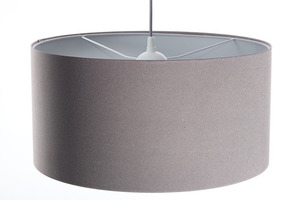 Gepolsterte Lederlampe, grau E27 60W 3 Gepolsterte Lederlampe, grau E27 60W small 3