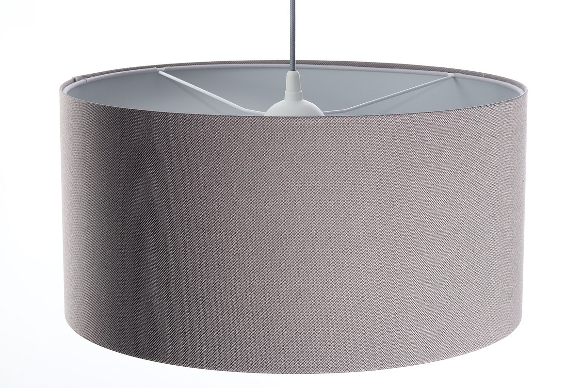Anzeige Gepolsterte Lederlampe, grau E27 60W Gepolsterte Lederlampe, grau E27 60W