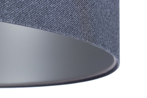 Hängende Deckenleuchte für das Wohnzimmer Leder Marineblau / Silber E27 60W 1 Hängende Deckenleuchte für das Wohnzimmer Leder Marineblau / Silber E27 60W small 1