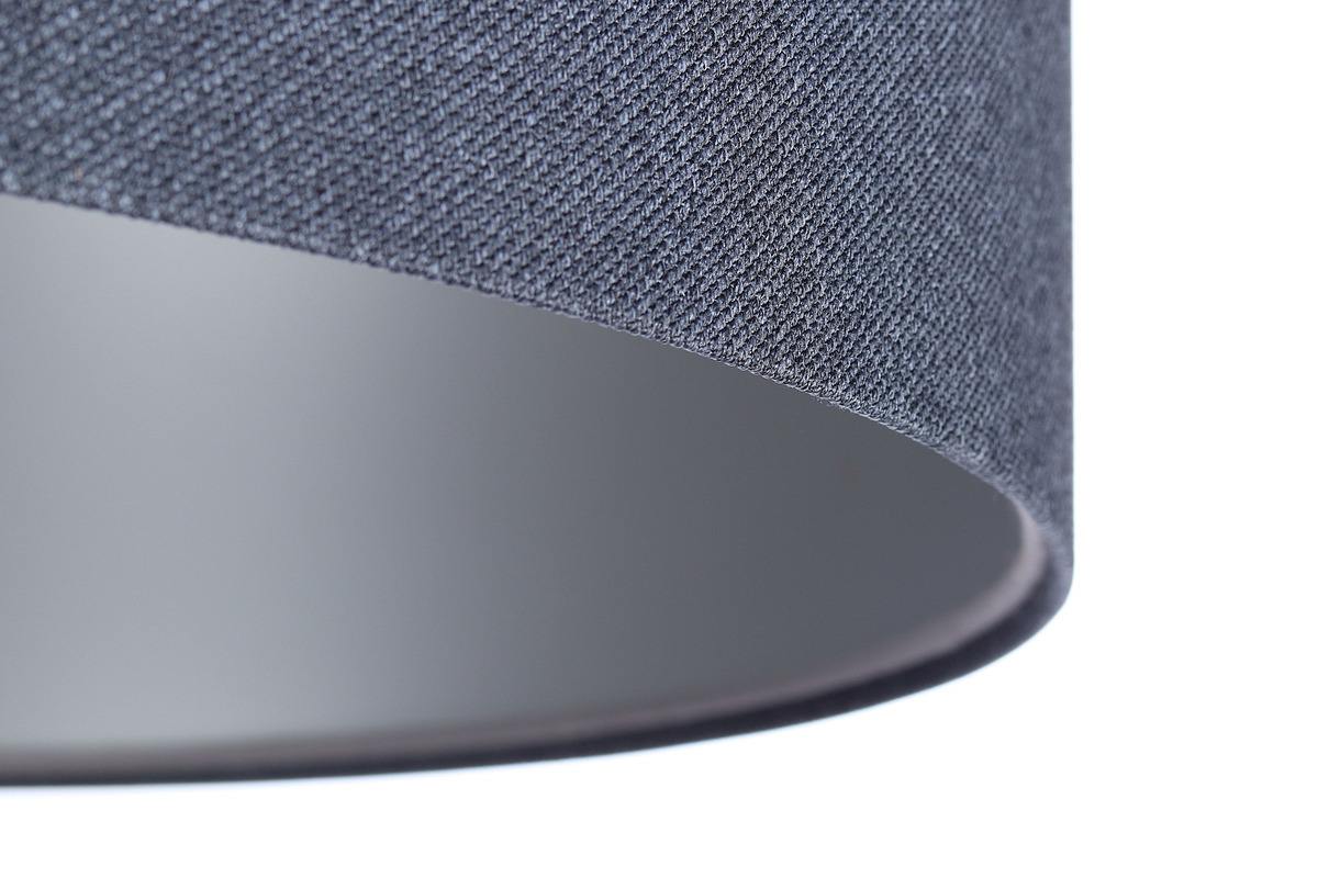 Aussicht Hängende Deckenleuchte für das Wohnzimmer Leder Marineblau / Silber E27 60W Hängende Deckenleuchte für das Wohnzimmer Leder Marineblau / Silber E27 60W