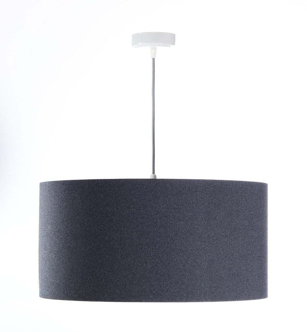 Vorschau Hängende Deckenleuchte für das Wohnzimmer Leder Marineblau / Silber E27 60W Hängende Deckenleuchte für das Wohnzimmer Leder Marineblau / Silber E27 60W