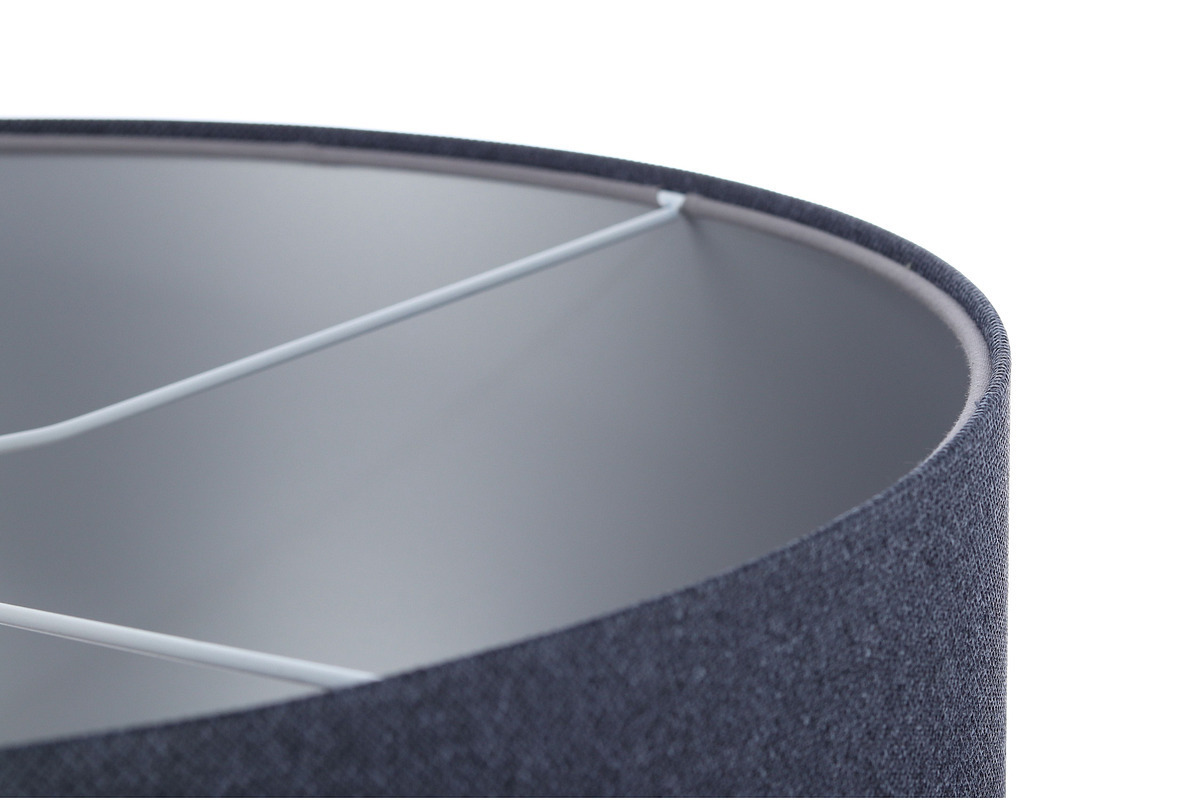 Zeige Hängende Deckenleuchte für das Wohnzimmer Leder Marineblau / Silber E27 60W Hängende Deckenleuchte für das Wohnzimmer Leder Marineblau / Silber E27 60W