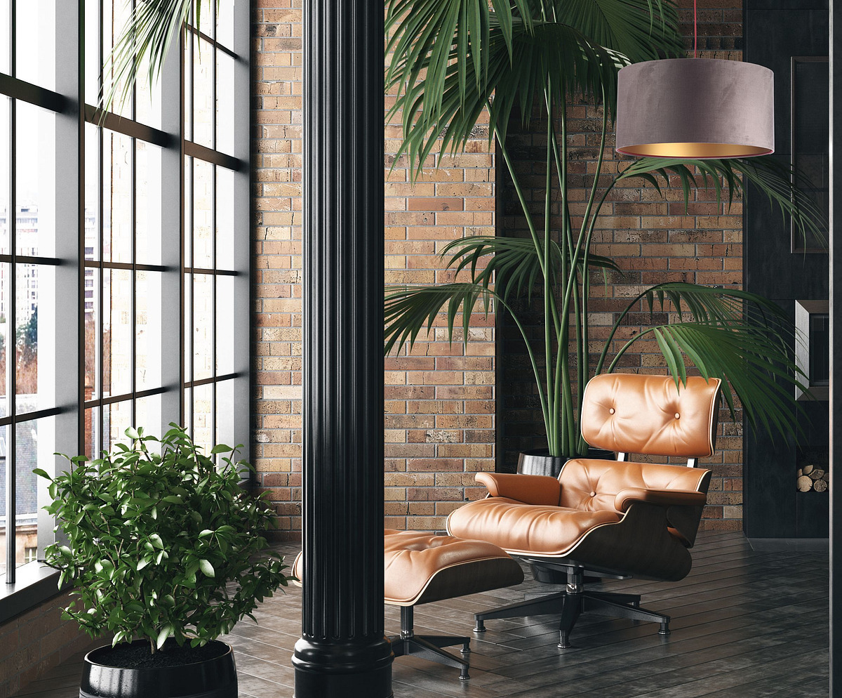 Lampenrolle Leder 60W E27 dunkelbeige, gold, burgund, samtstoff