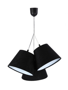 Dreifacher EIMER E27 60W schwarz / weiß, verstellbar small 0
