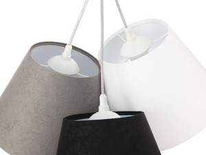 Dreifache Tischleuchte EIMER E27 60W weiß / grau / schwarz 3 Dreifache Tischleuchte EIMER E27 60W weiß / grau / schwarz small 3