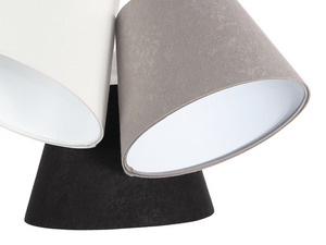 Dreifache Tischleuchte EIMER E27 60W weiß / grau / schwarz 5 Dreifache Tischleuchte EIMER E27 60W weiß / grau / schwarz small 5