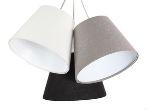 Dreifache Tischleuchte EIMER E27 60W weiß / grau / schwarz 2 Dreifache Tischleuchte EIMER E27 60W weiß / grau / schwarz small 2
