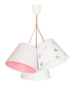Mädchenzimmerlampe EIMER E27 60W Sterne, rosa small 0