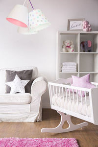 Babyzimmerlampe EIMER E27 60W Punkte, weiß small 1