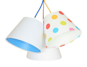 Deckenleuchte für das Kinderzimmer BUCKET E27 60W bunte Punkte, weiß small 1