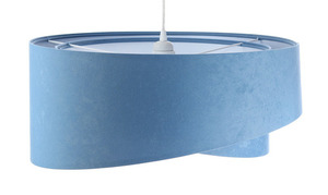 Küchenaufhängelampe Elegance 60W E27 blau / weiß, Veloursstoff 2 Küchenaufhängelampe Elegance 60W E27 blau / weiß, Veloursstoff small 2
