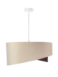 Hängelampe Elegance 60W E27 asymmetrisch beige / braun small 2