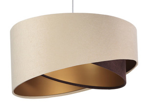Hängelampe Elegance 60W E27 asymmetrisch beige / braun small 4