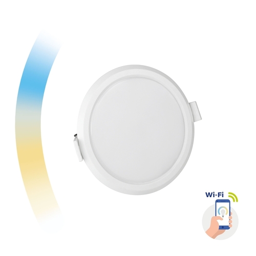 Prüfen Algine 6w Cct + Dim Wi-Fi Spectrum Smart Round