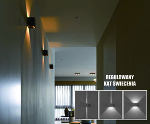 Kreo LED Außenwandleuchte 2x3w Quadrat 4000K einstellbarer Beleuchtungswinkel 0 Kreo LED Außenwandleuchte 2x3w Quadrat 4000K einstellbarer Beleuchtungswinkel small 0