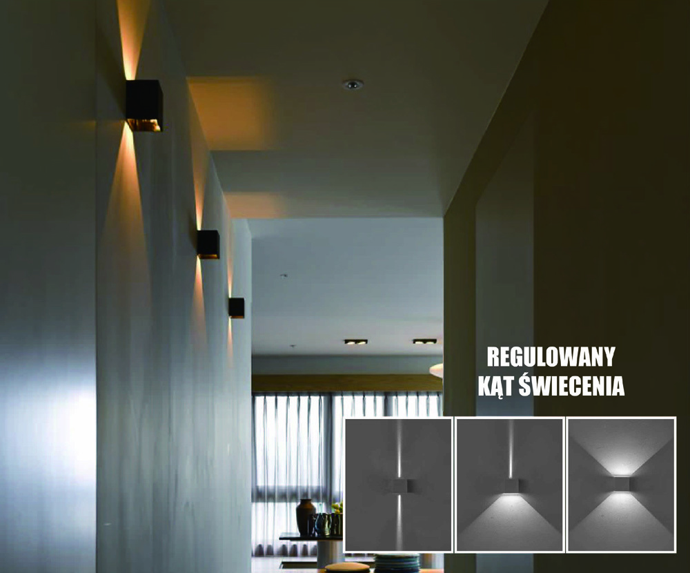 Prüfen Kreo LED Außenwandleuchte 2x3w Quadrat 4000K einstellbarer Beleuchtungswinkel Kreo LED Außenwandleuchte 2x3w Quadrat 4000K einstellbarer Beleuchtungswinkel