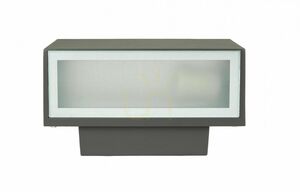 Außenwandleuchte SU-MA ZN-K100 dunkelgrau IP54 Aluminium Glas E27 small 1