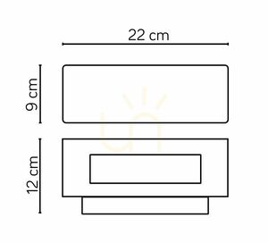 Außenwandleuchte SU-MA ZN-K100 dunkelgrau IP54 Aluminium Glas E27 small 3