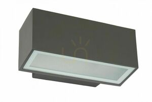 Außenwandleuchte SU-MA ZN-K100 dunkelgrau IP54 Aluminium Glas E27 small 0