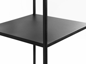 Metallregal CustomForm TENSIO PILLAR 3F 140 × 30 × 30 cm, schwarz small 4
