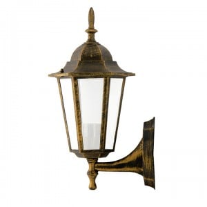 POLUX LIGURIA Garten-Wandleuchte - up, patiniert small 0